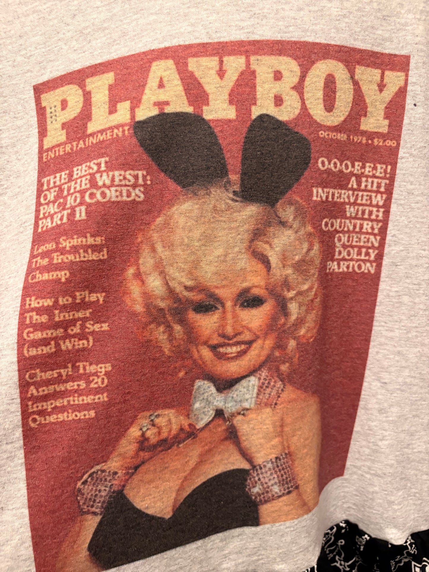 Playboy Dolly Drama Ho/Lo Bandana Tee One size fits a Large to 2X 10-16