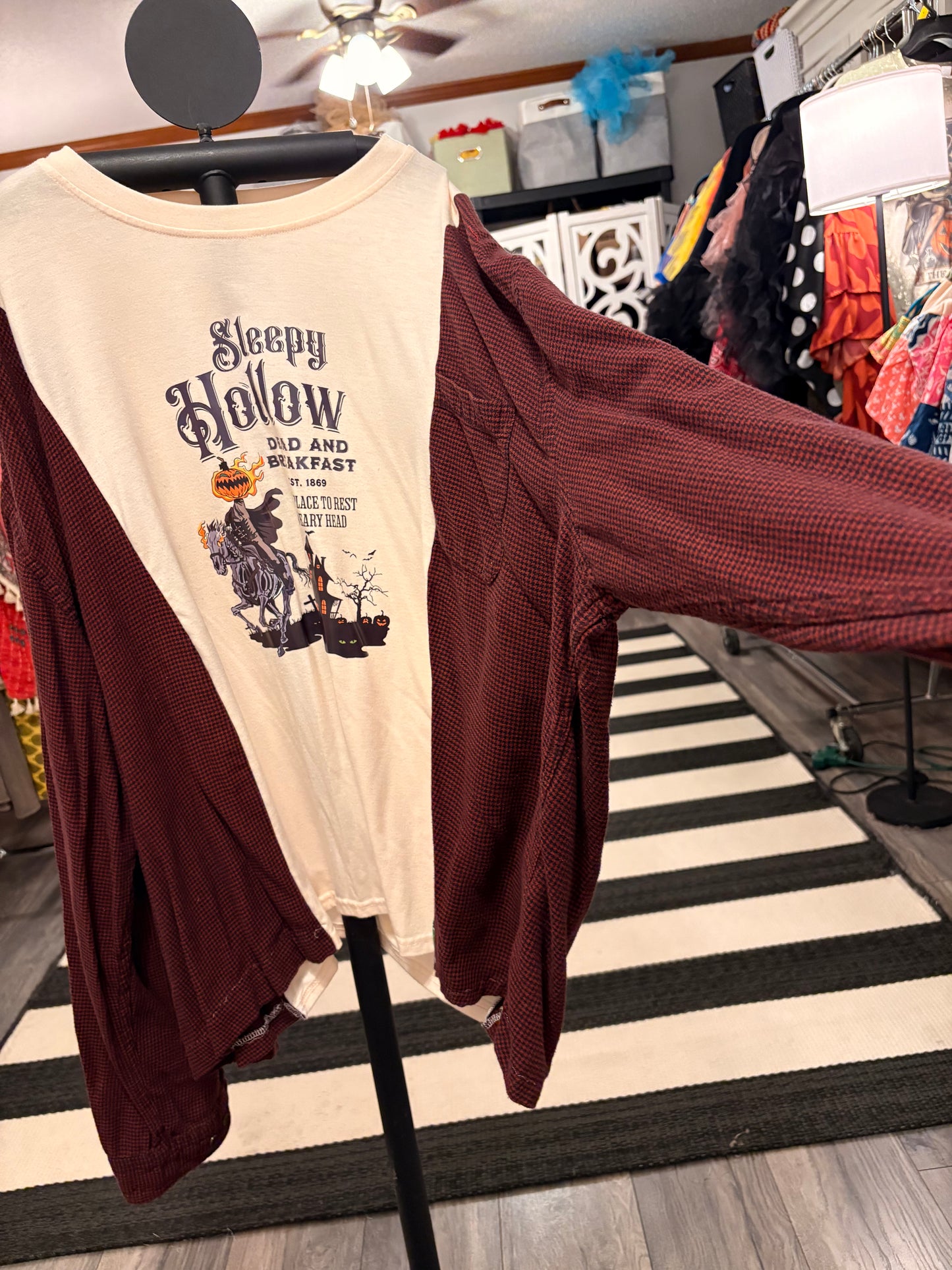 Sleepy Hollow Drop Sleeve Top One Size Fits a Small to 3X