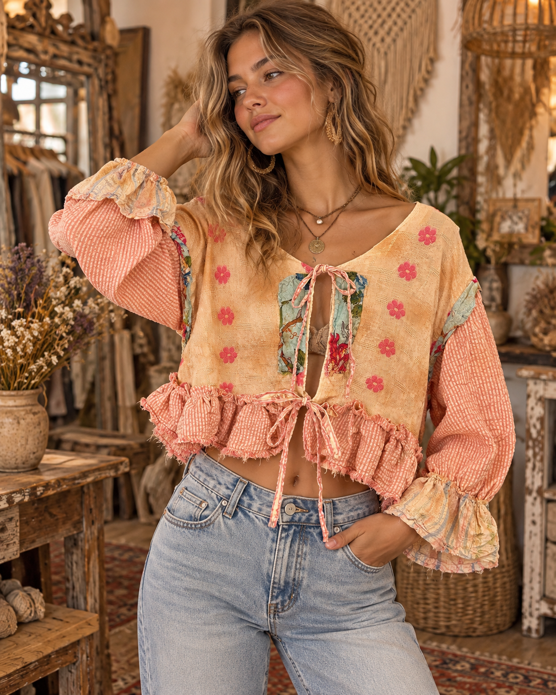 Celebrate Every Day Cropped Jacket One Size Fits Small to XXL
