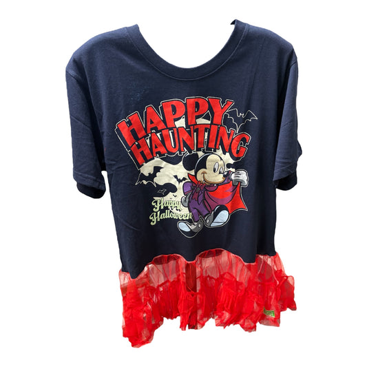 Happy Haunting Mickey Rockstar Tutu Tee One Size Fits a Small to Large