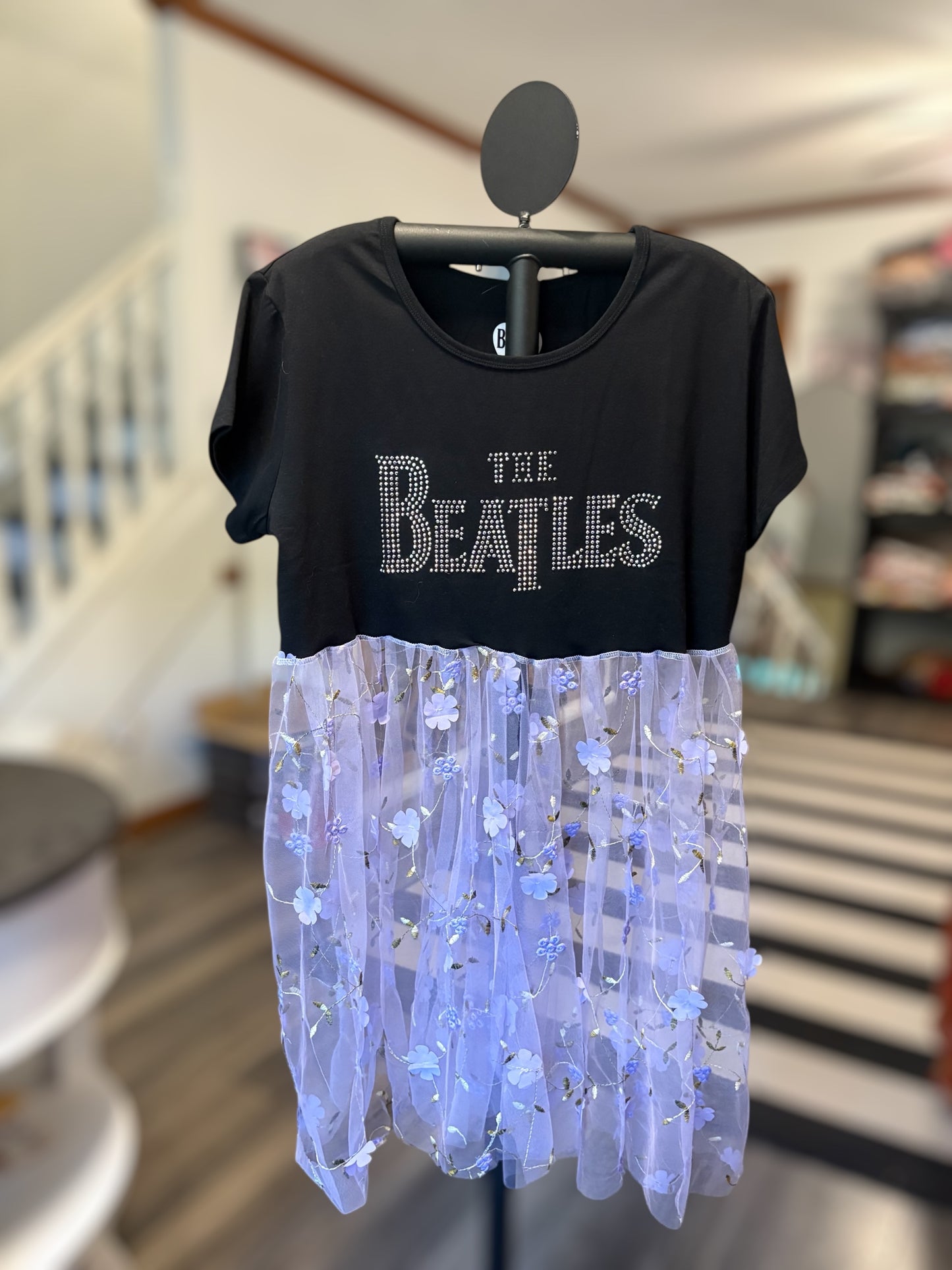 The Beatles Ruffled Peekaboo Top