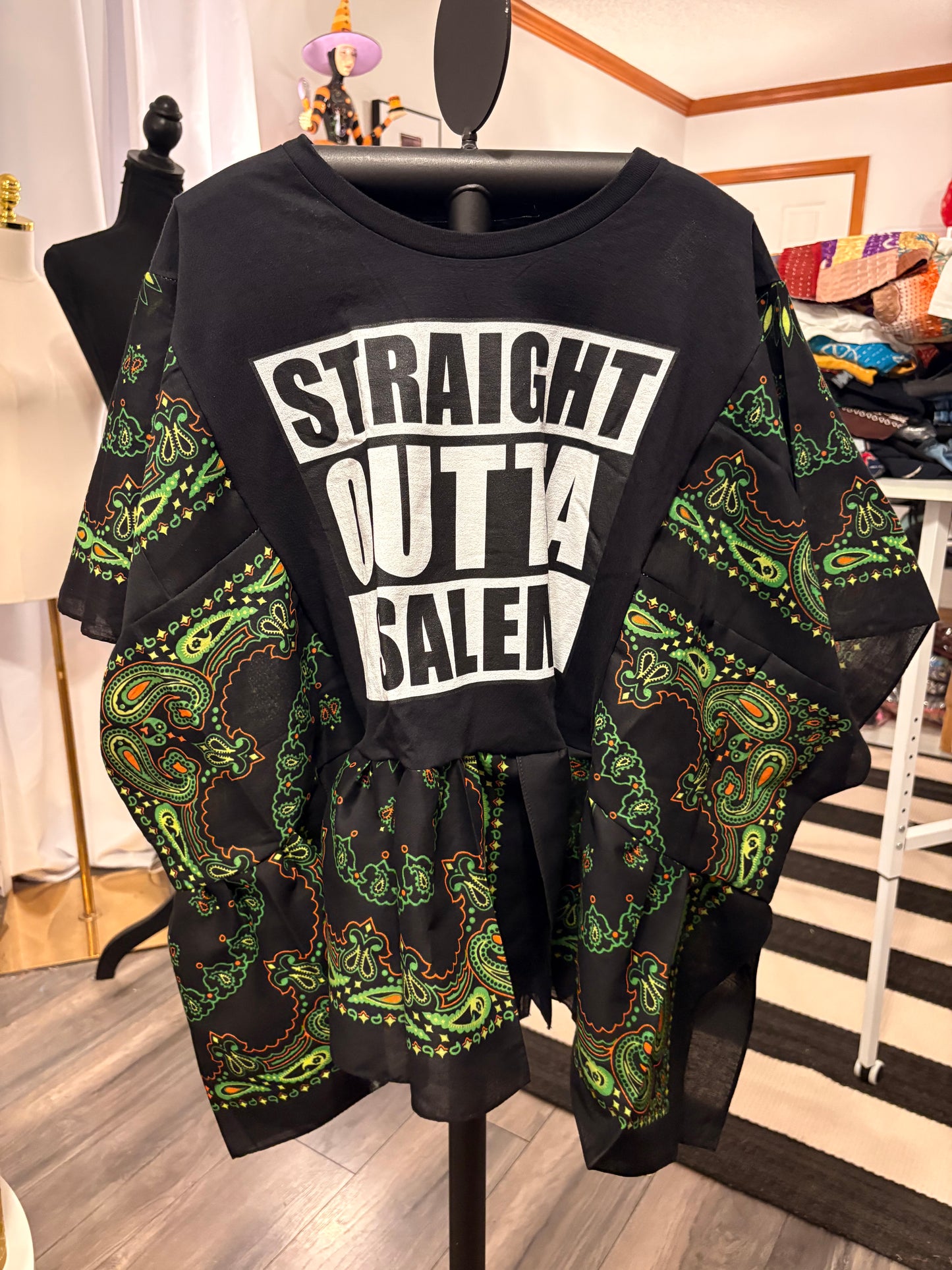 Straight Outta Salem Bandana Poncho One Size Fits a Small to XXL