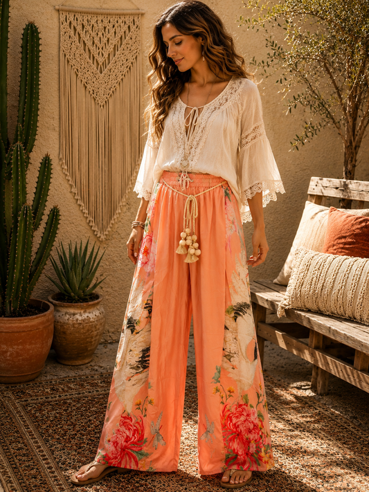 Legend of the Crane Flare pants  by Aratta Fits a 14/16