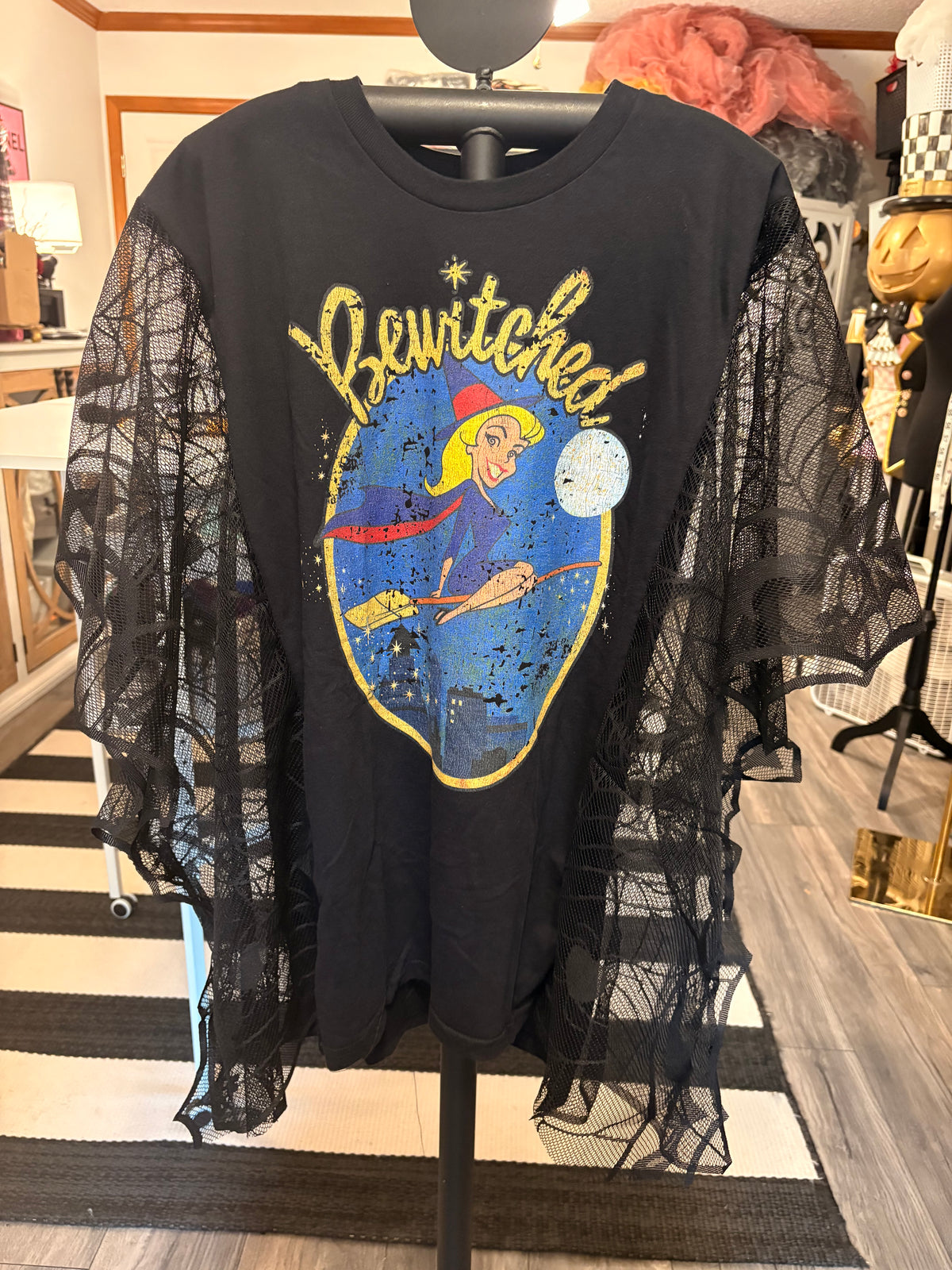 Bewitched Spiderweb Poncho Tee One Size Fits Small to 3X (Copy)