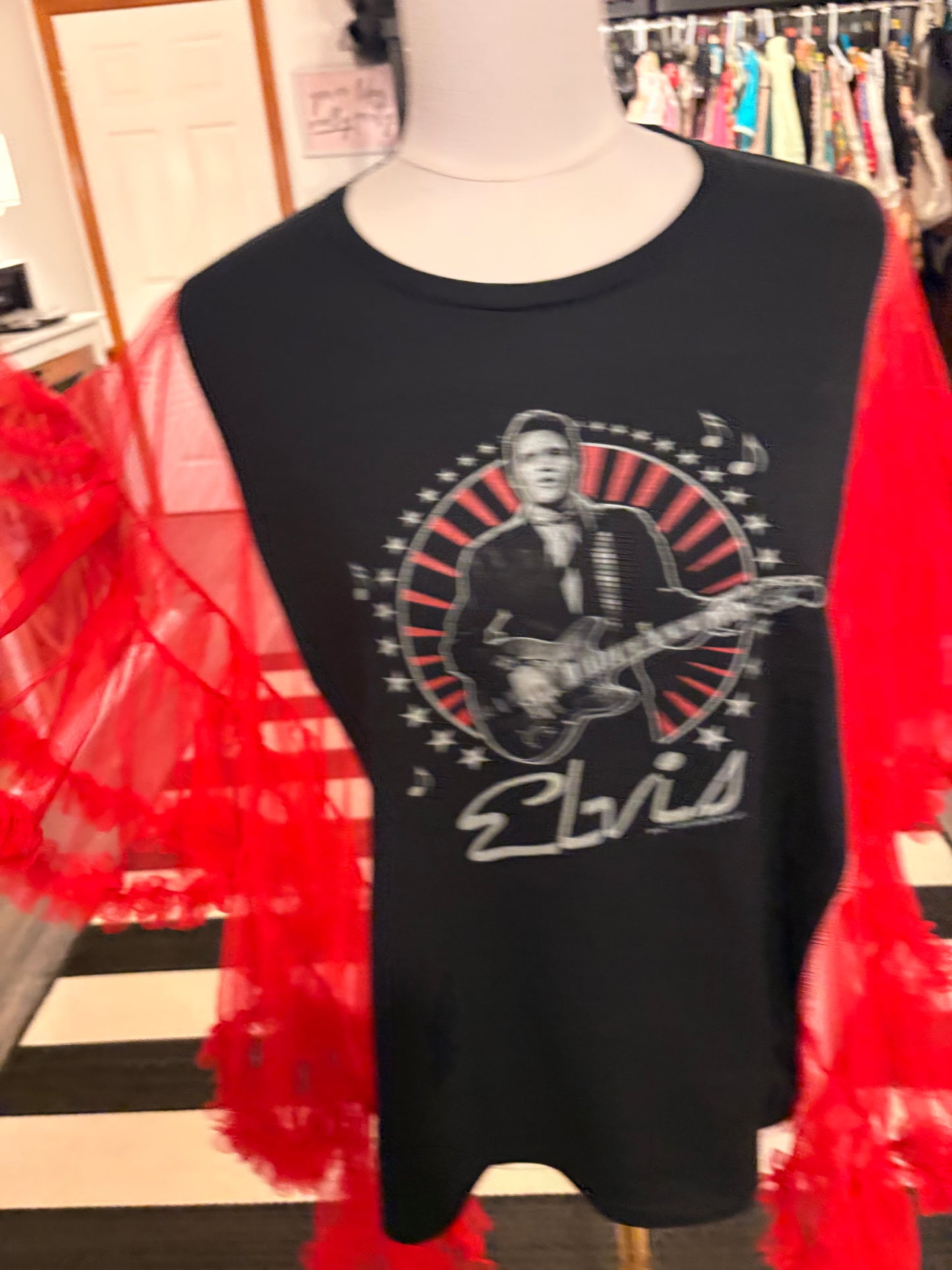 King of Rock Upcycled Rockstar Poncho One Size Fits a Small to Large