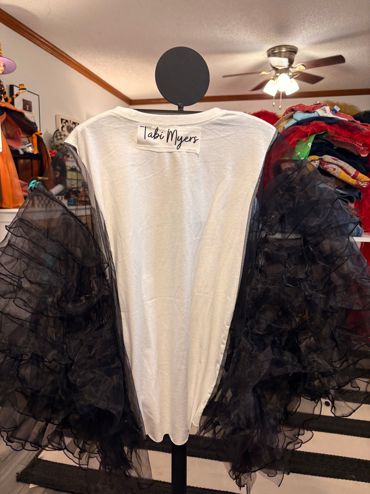 Iron Man  Rockstar Ruffle Top One Size Fits a Small to XXL