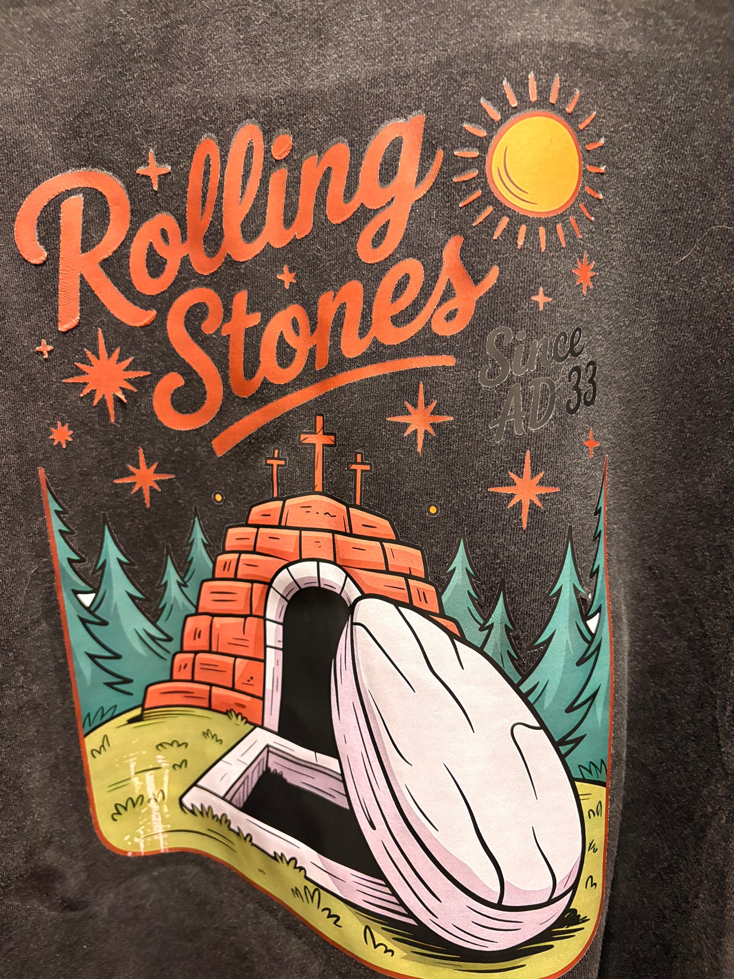 Original Stones “Junk” Tee OVERSIZED Acid Washed One Size Fits a Large to 3X