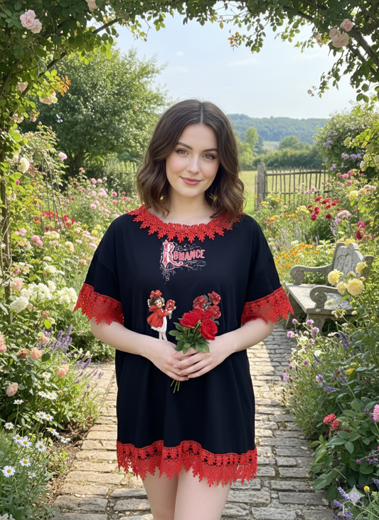 Romance “Junk” Tee One Size Fits a Medium to XL