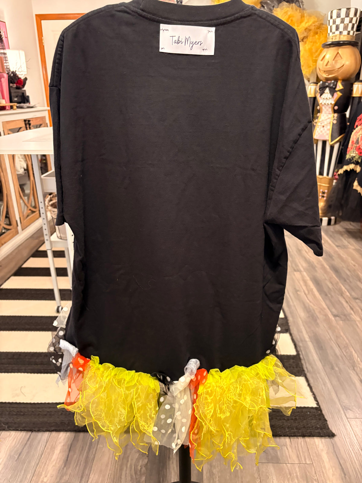 I’ll Get You My Pretty Glam Fringe Asymmetrical Tee One Size Fits Small to XL