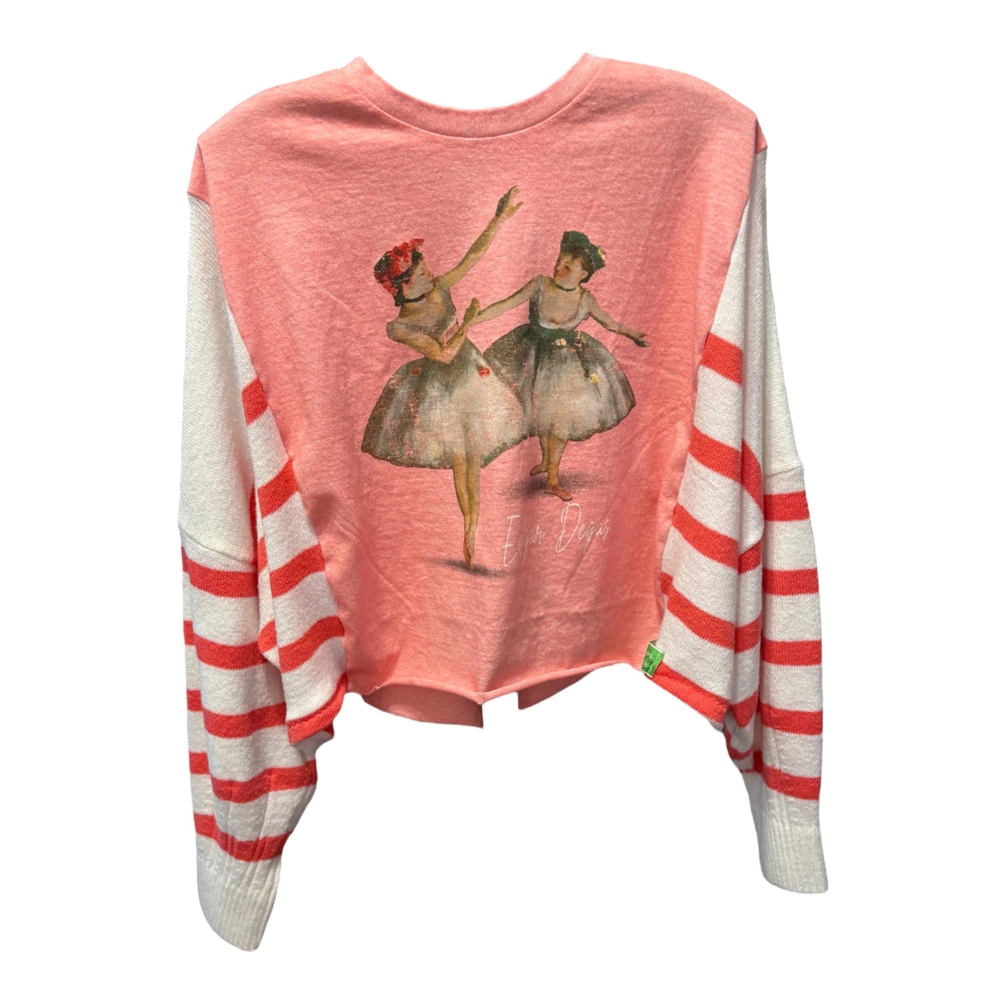 Degas Upcycled Drop-Sleeve Sweater One Size Fits a Small to XL CROPPED