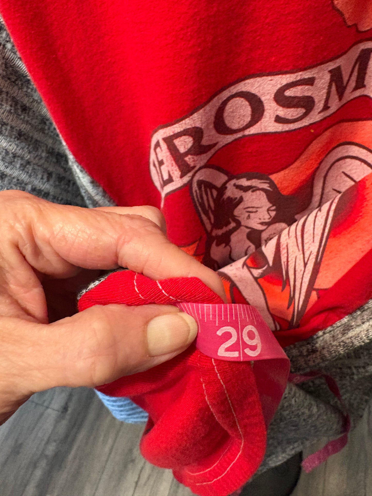 Aerosmith Upcycled Drop-Sleeve PONCHO Tee One Size Fits a Large to 4X
