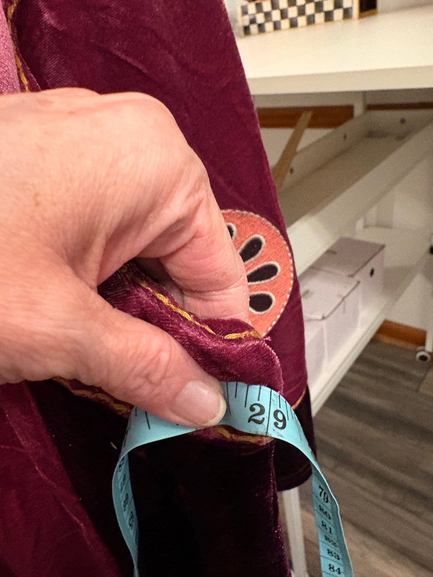 Artemis Upcycled Velvet and Hand Blocked Cotton One Size Fits Medium to XXL OVERSIZED!