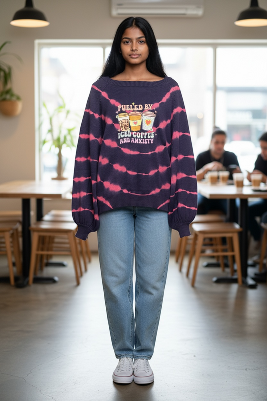 Fueled By Upcycled Oversized Sweater Fits L/XL