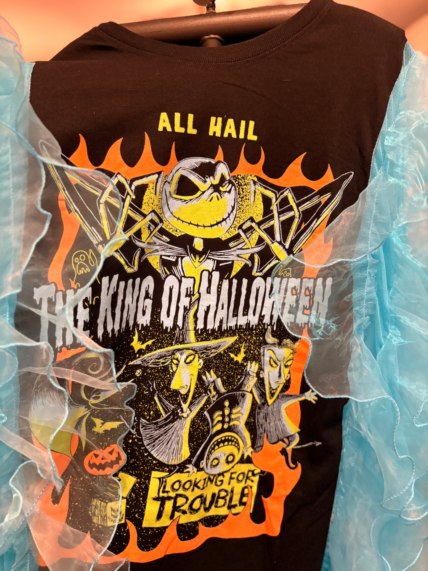King of Halloween Rockstar Ruffle Top One Size Fits a Small to XXL