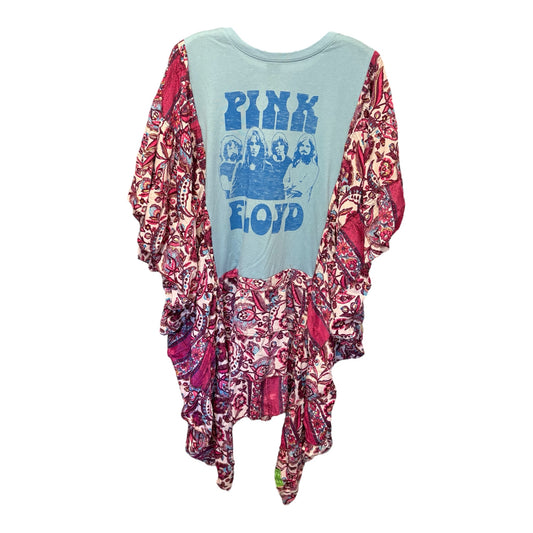 Pink Floyd Upcycled Silk Butterfly Cocoon Dress One Size fits a Small to 3X
