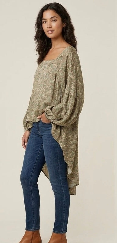 Desert Rain Silk Top 1000-10