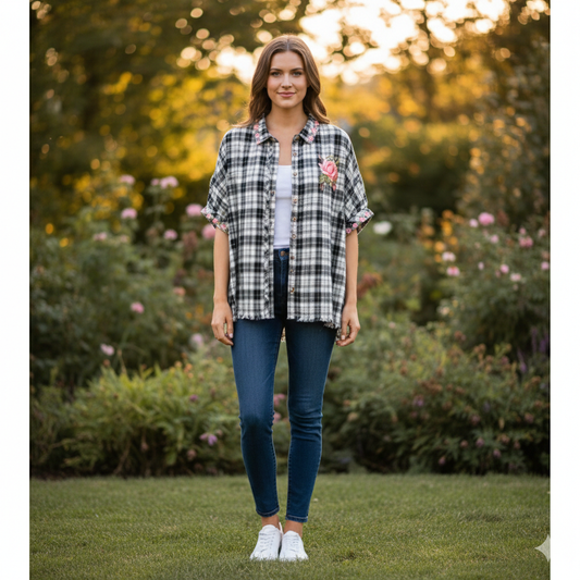 Turning Up Roses “Junk” Top One Size Fits a Small to XXL