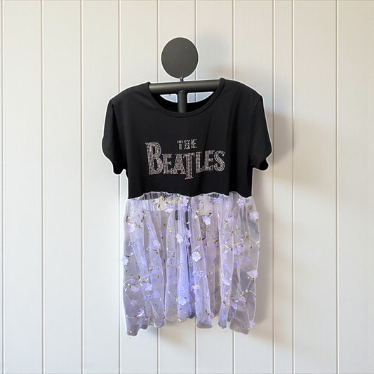 The Beatles Ruffled Peekaboo Top