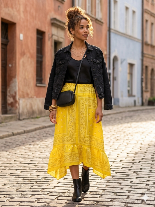Sunshine Bandana Skirt Fits a Small to 3X