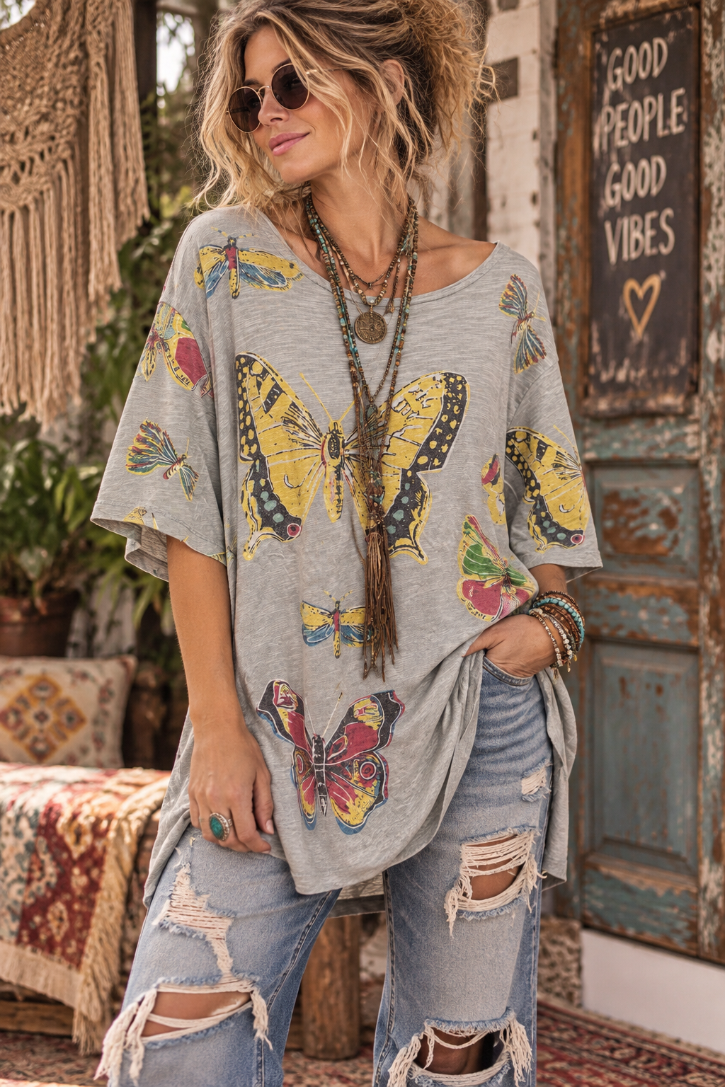 Relaxed Butterfly Tee