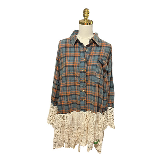 Crochet Cowgirl Upcycled Patchwork Dress One Size Fits a Small to XXL
