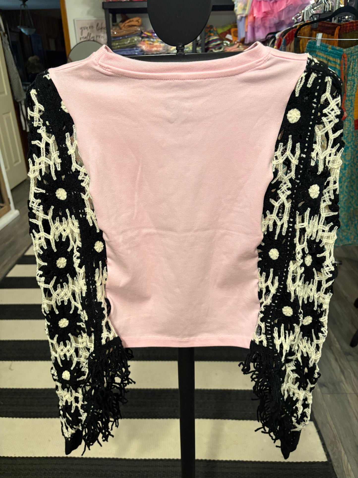 Olivia Rodrigo Upcycled Crochet Fringe Poncho Fits an XSmall to Large
