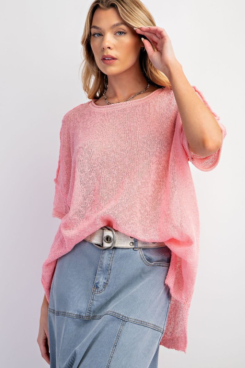 Short Sleeve Sweater Top
