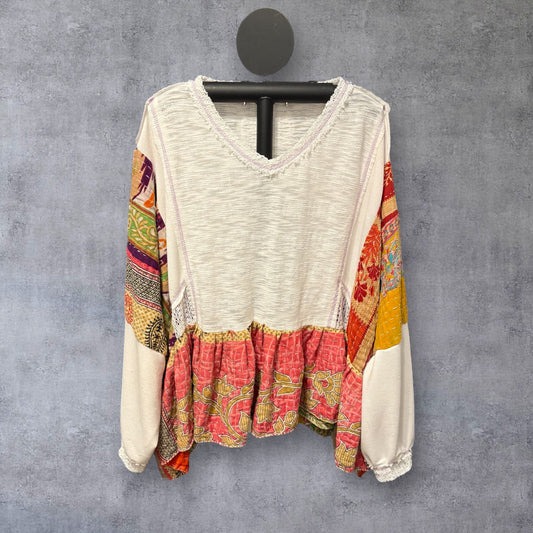 Emily Upcycled Vintage Kantha Dress/Long Shirt One Size Fits Most