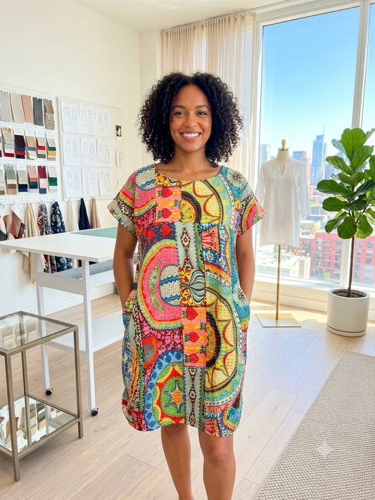 Ophelia Kantha Dress/Top One Size Fits Small to XXL