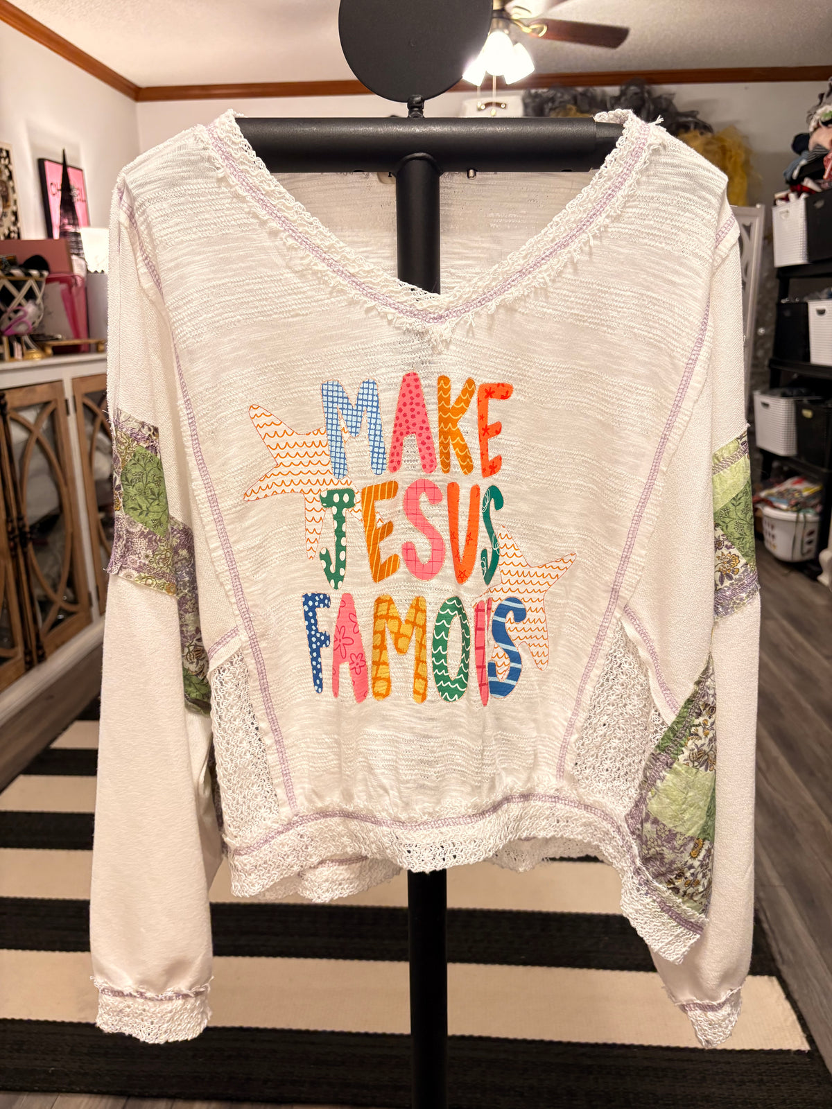 Make Jesus Famous Top One Size Fits a Small to Large