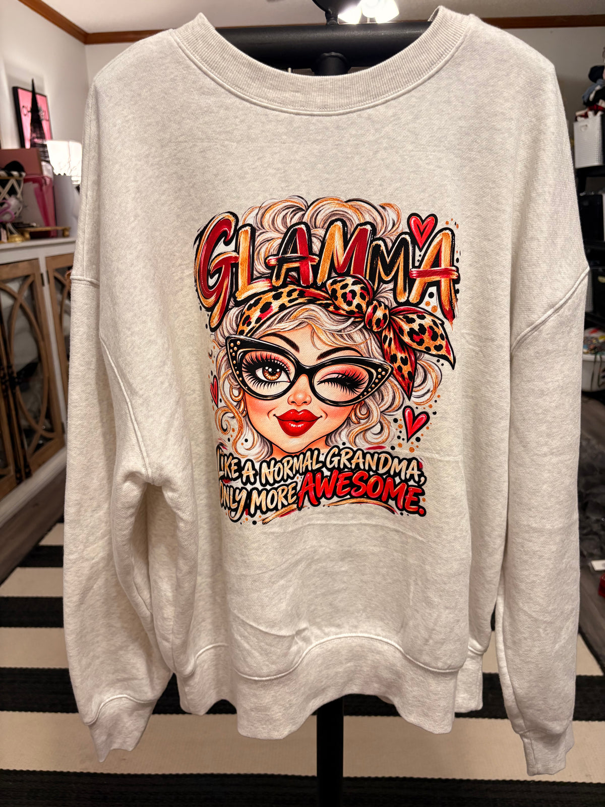 Glamma Sweatshirt Fits XL/XXL