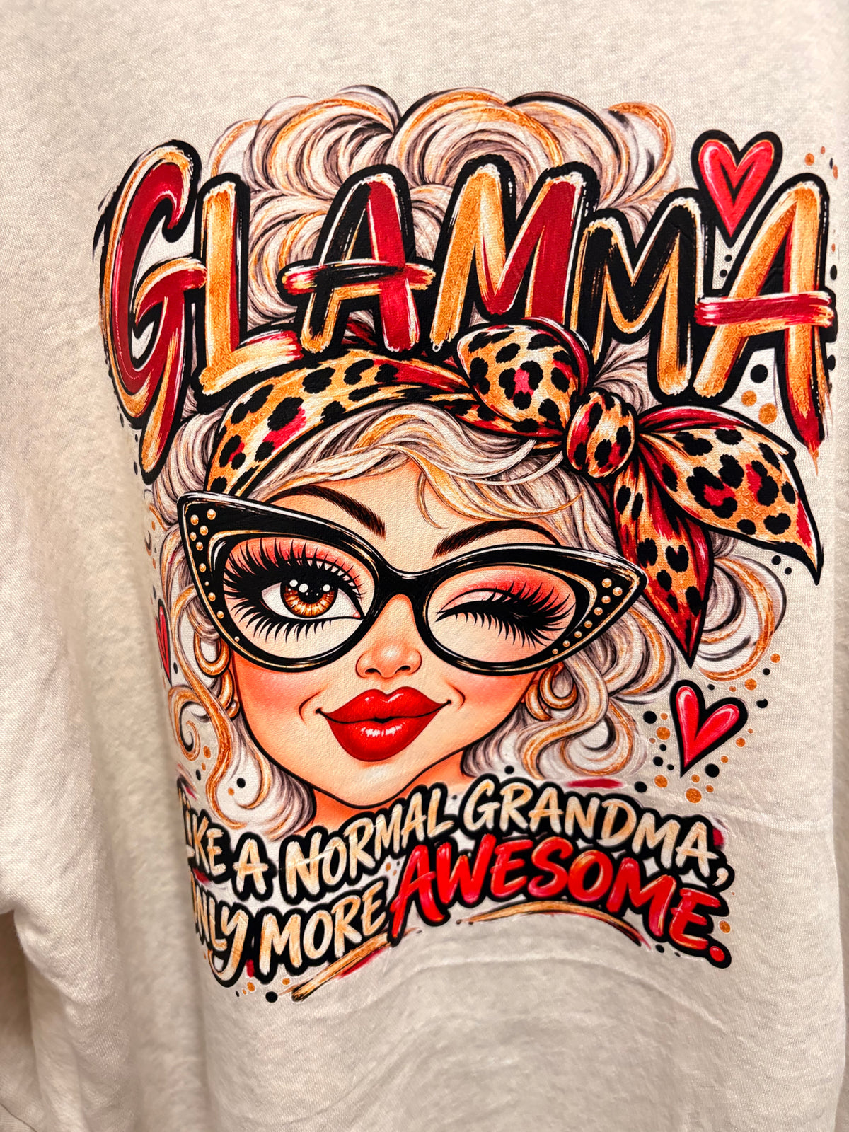 Glamma Sweatshirt Fits XL/XXL