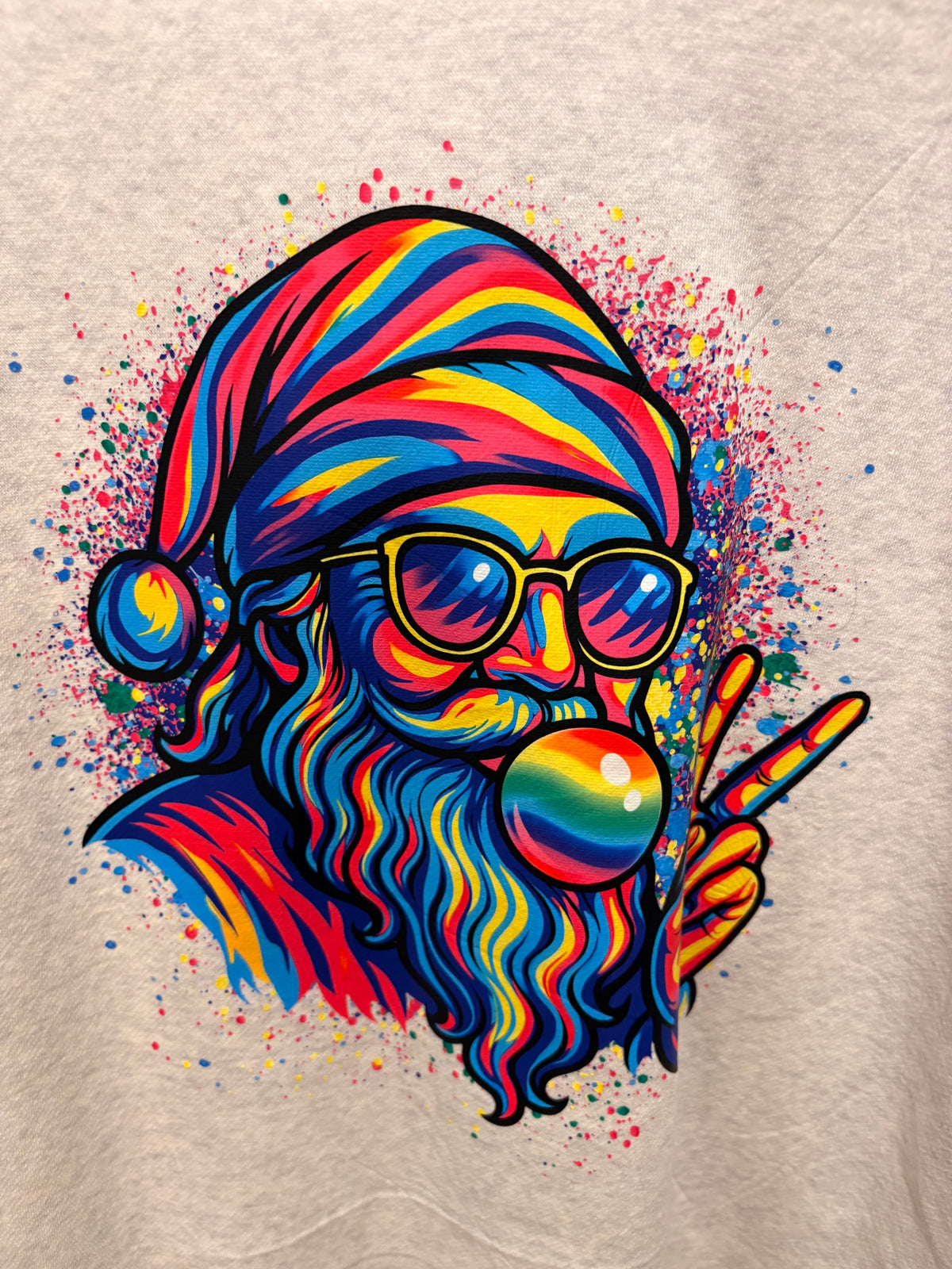 Peace Santa Sweatshirt Fits XL/XXL
