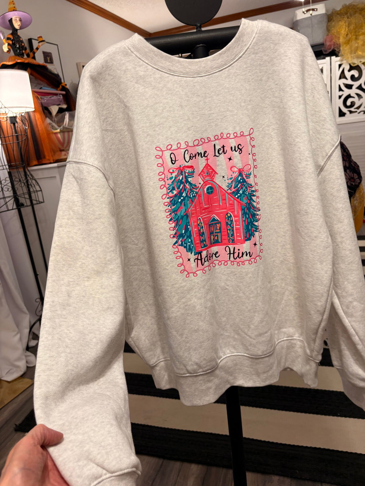 Adore Him Sweatshirt Fits XL/XXL