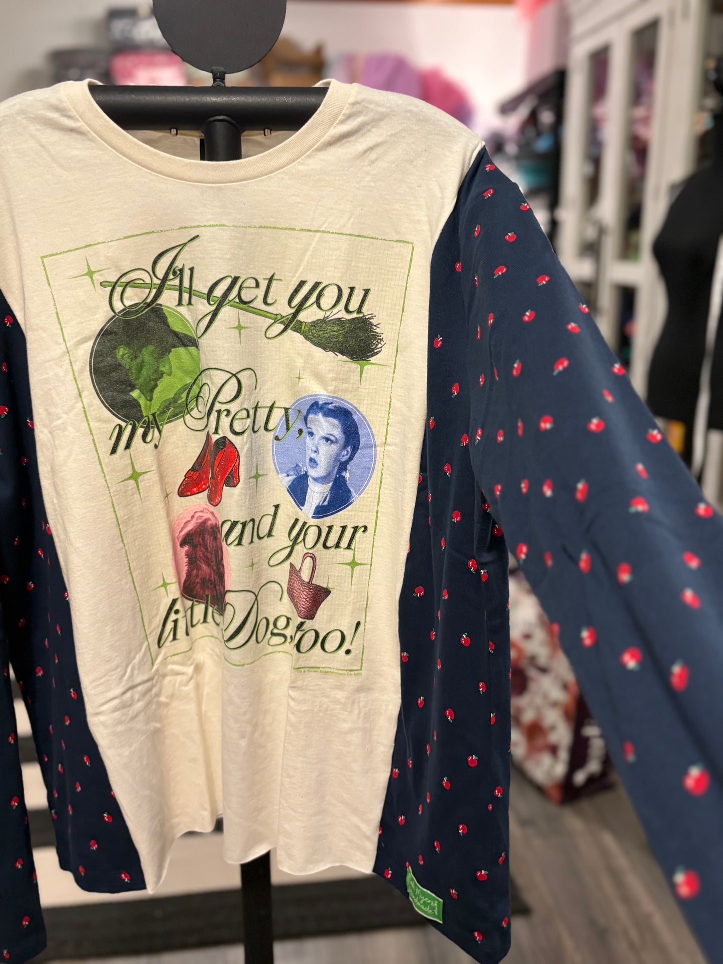 I'm Gonna Get You My Pretty Upcycled Long-Sleeve Knit Tee Small to XXL