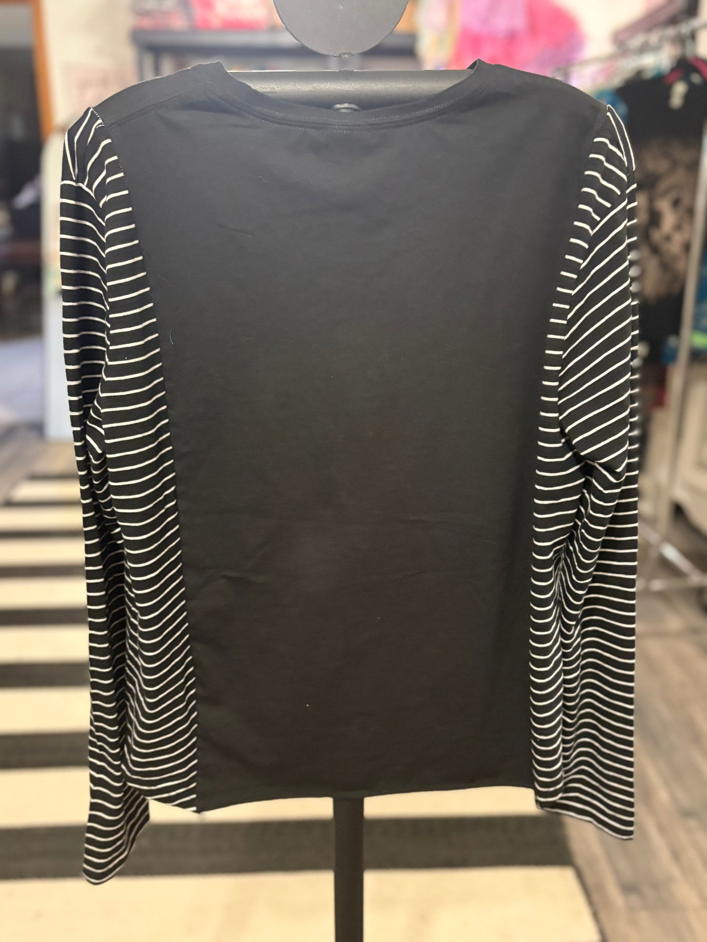 Beetlejuice Upcycled Long-Sleeve Knit Tee XS to Large