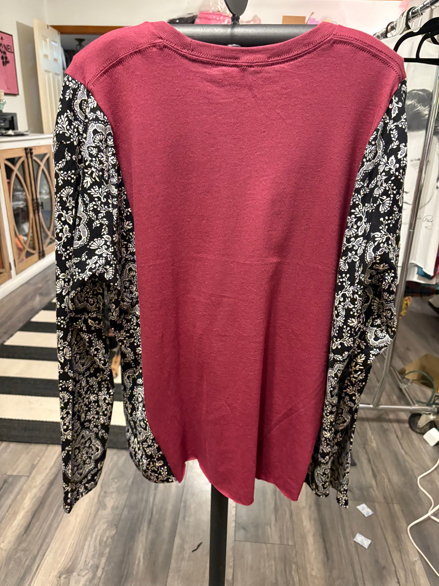 AC/DC Upcycled Drop-Sleeve Tee One Size Fits a Small to XXL