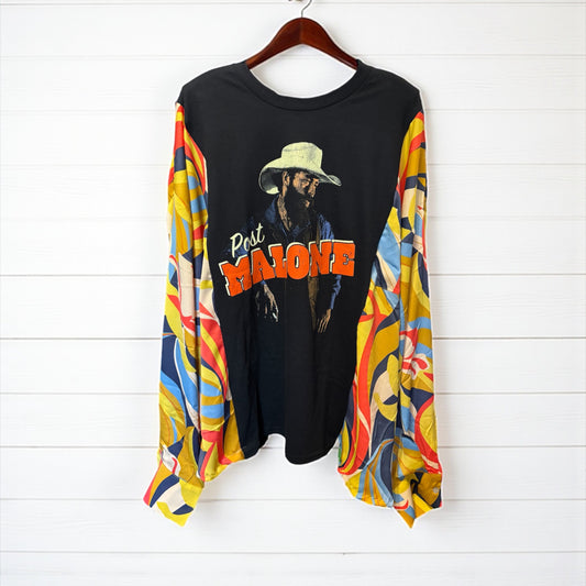 Post Malone Upcycled Tee One Size Fits a Small to XXL