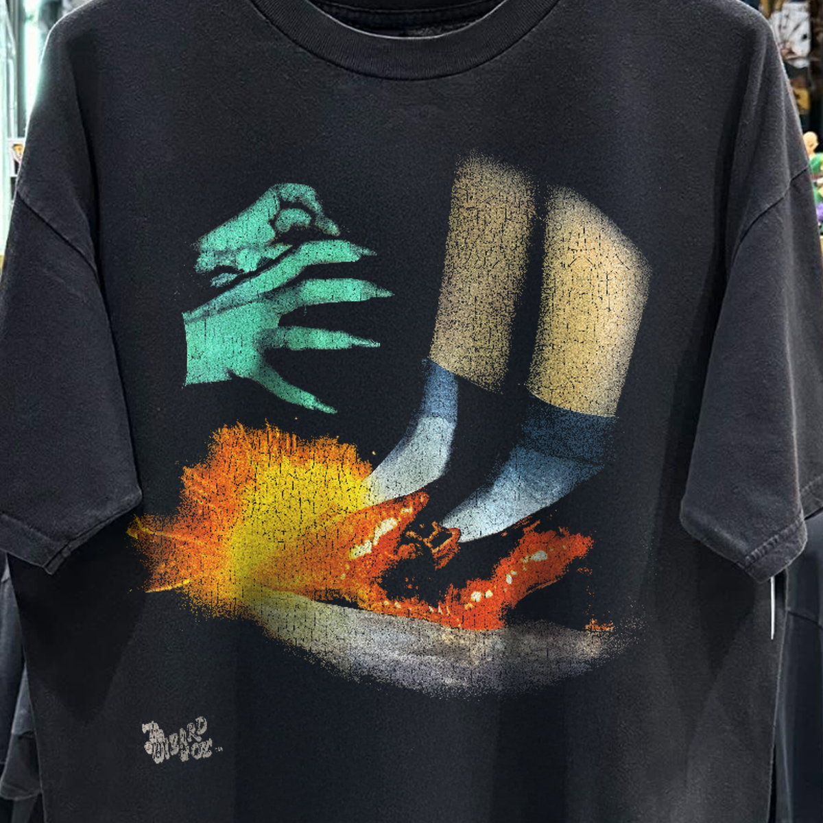 90's I'll Get You My Pretty Vintage Washed Black T-Shirt: L