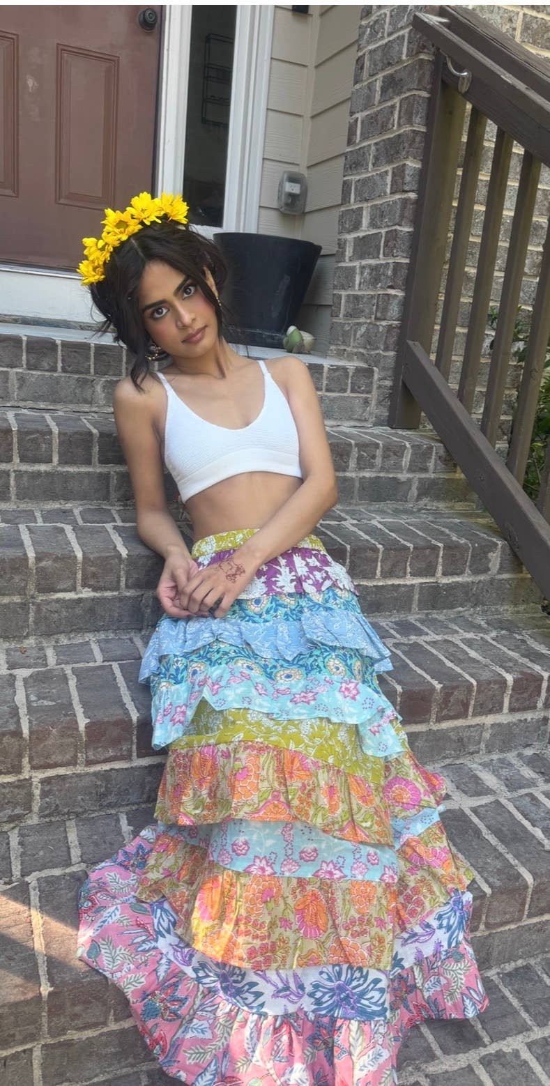 Sahara Bloom Skirt One Size Fits Small to XL 2-14