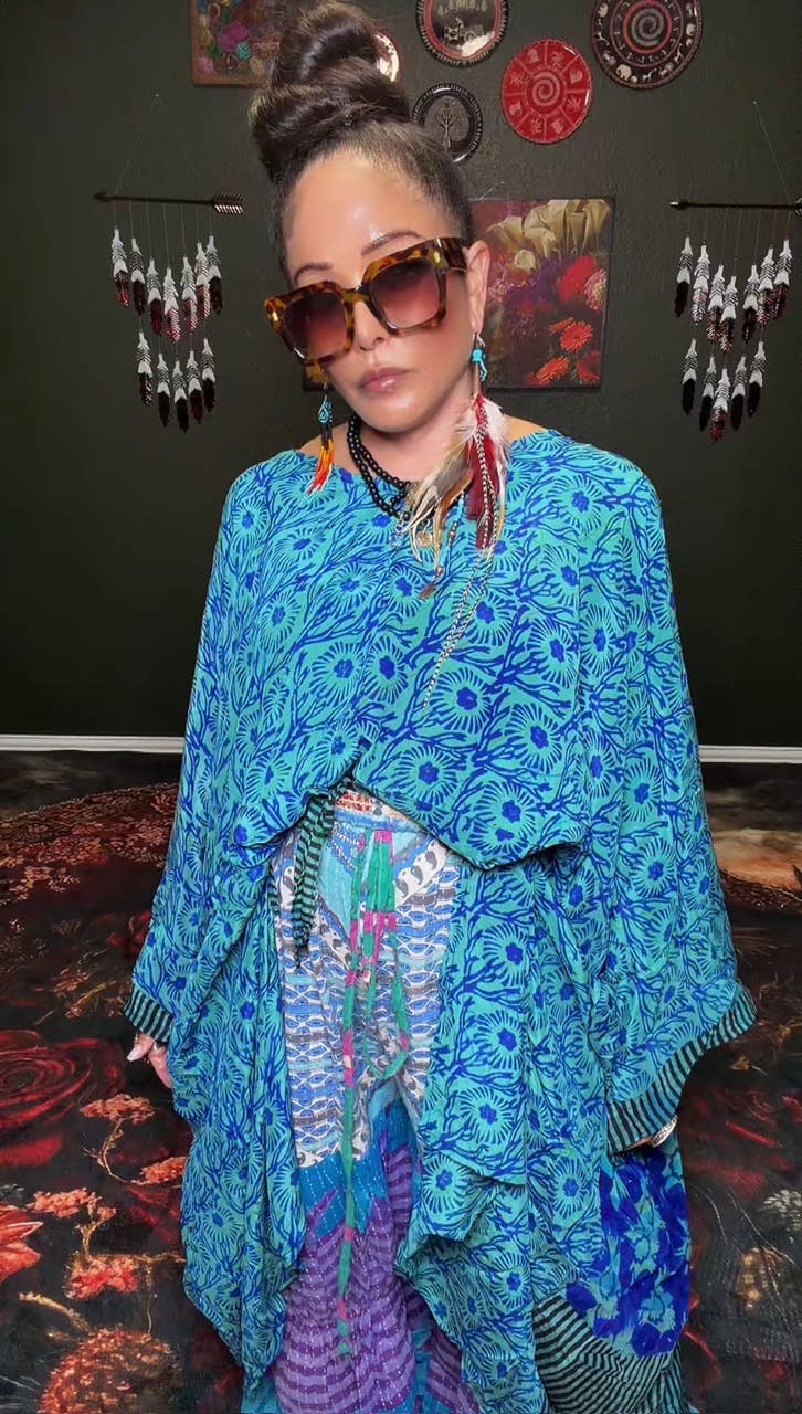 Sundara Split Silk Top 1000-07