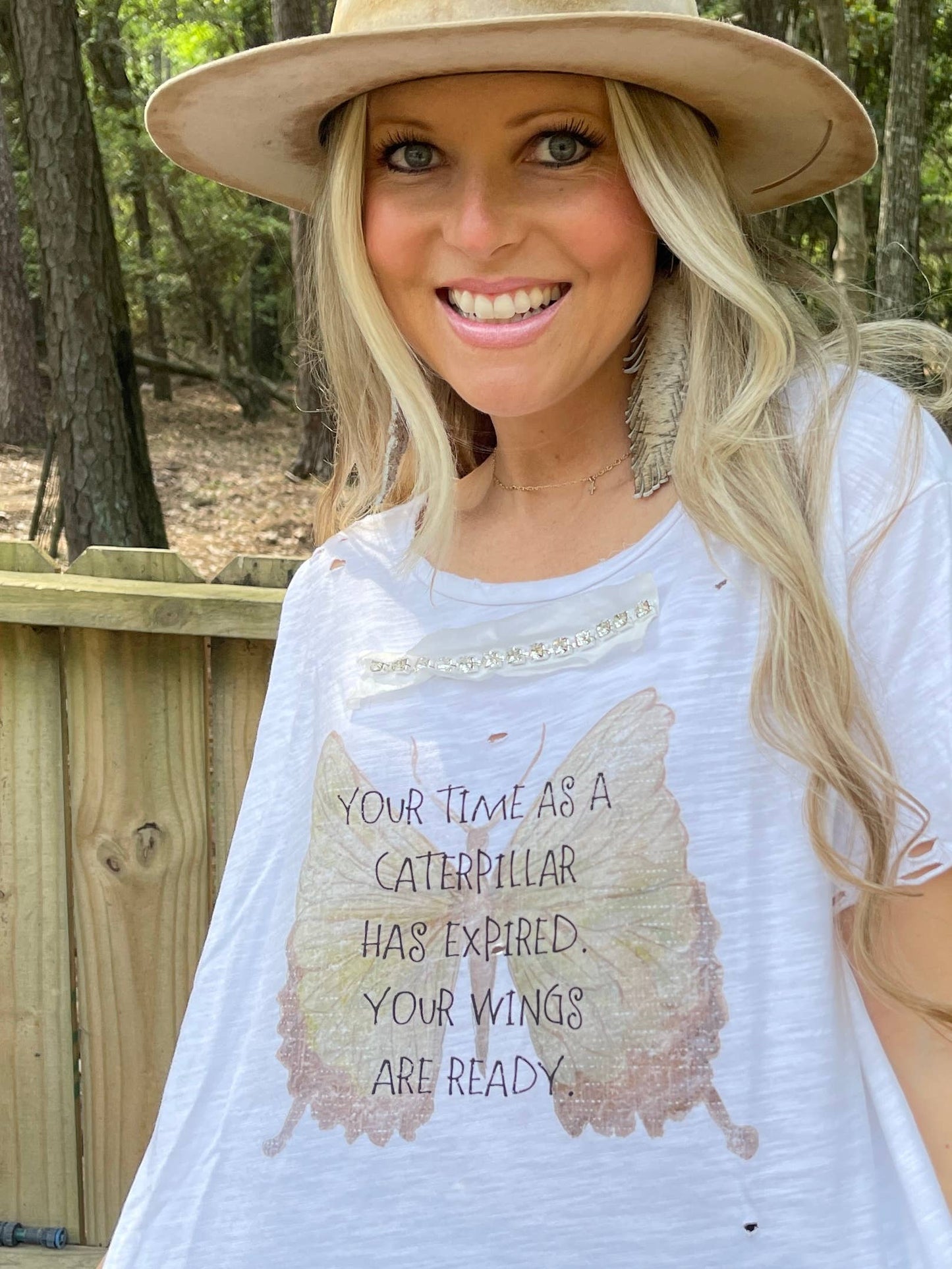 Caterpillar Tattered Shirt: Small/Medium