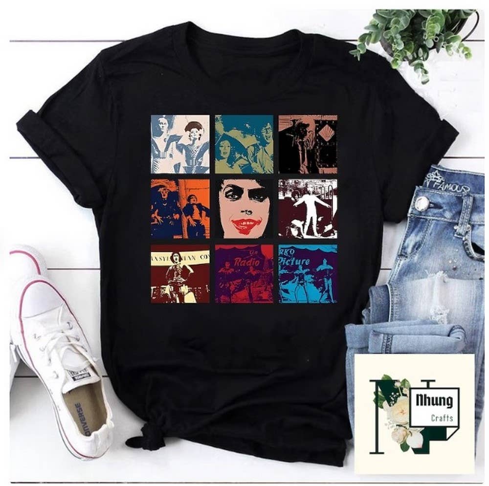 Collage Cult The Rocky Horror Picture Show Vintage T-Shirt,: Black / L