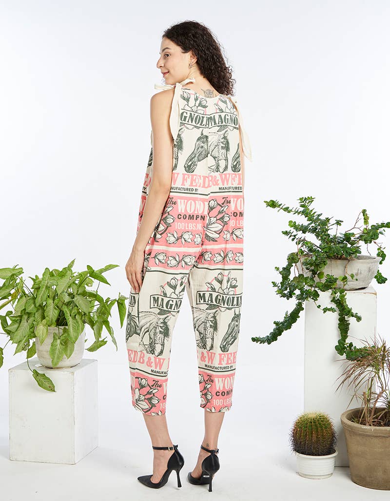 HORSE Feedsack Overalls One Size Fits Most S-XXL Oversized