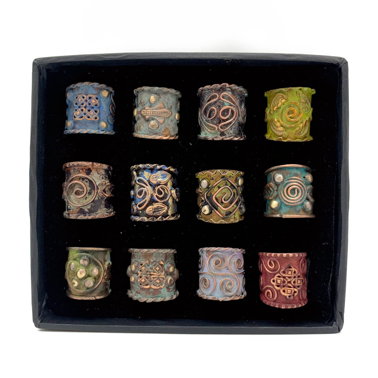 Vintage Copper Patina Rings