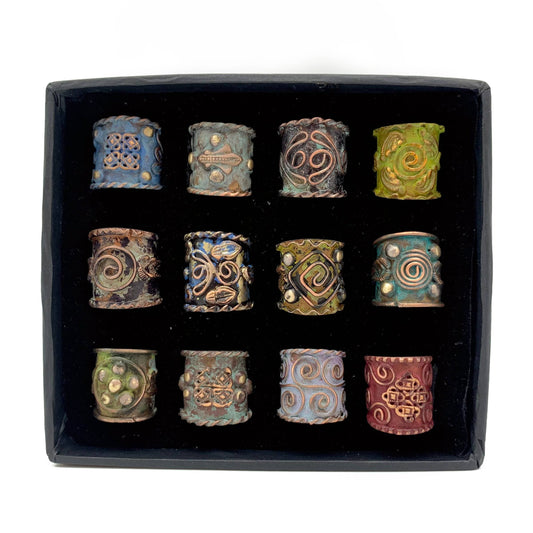 Vintage Copper Patina Rings
