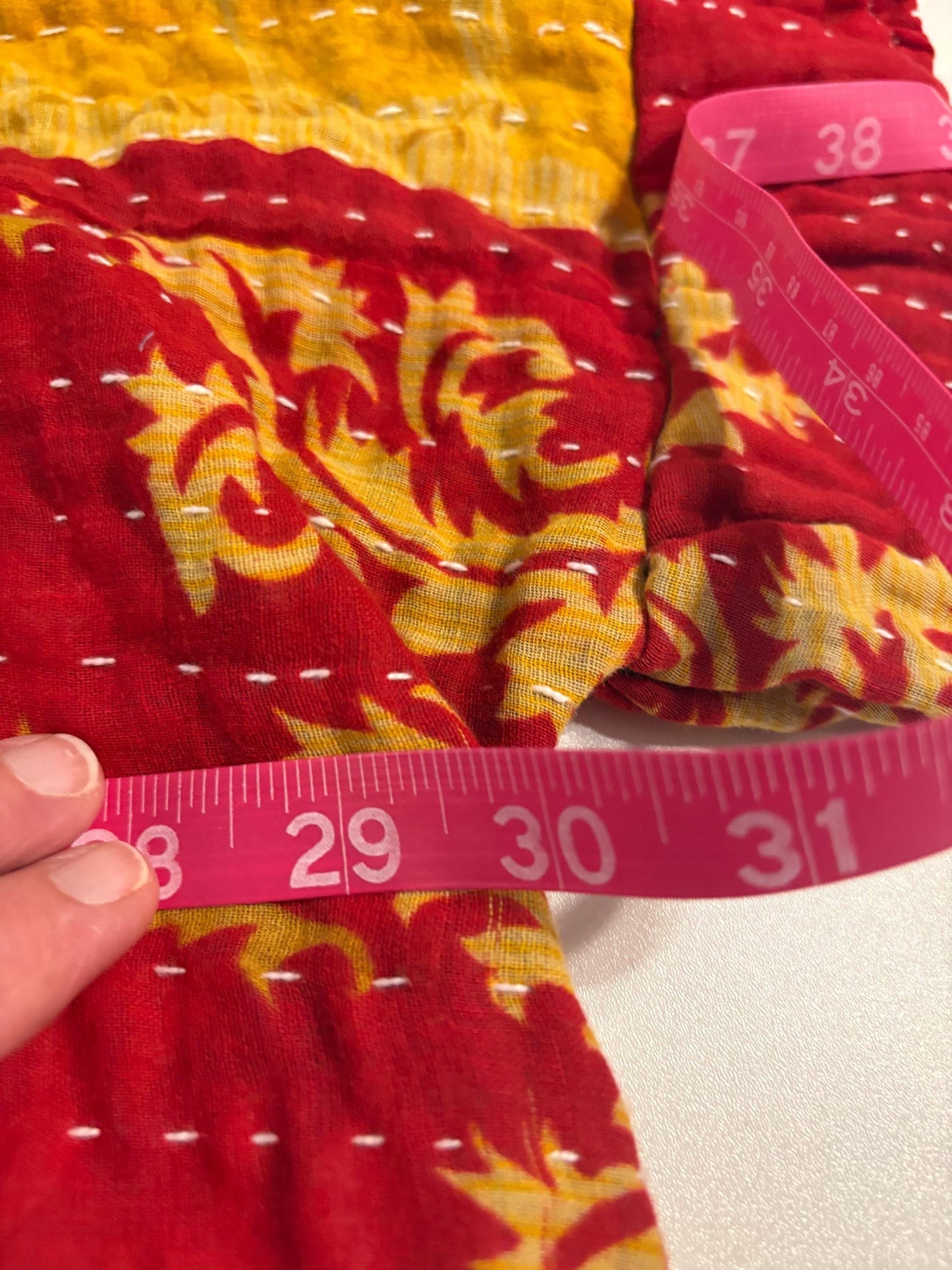 Ratt Upcycled Kantha Flare Sleeve Doll Baby Fits a Small to XXL Size 2-16 CROP TOP