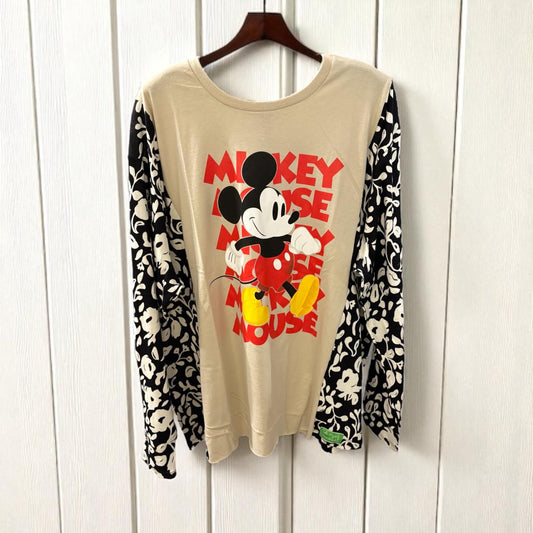 Mickey Mouse Upcycled Drop Shoulder Tee Fits an XL to 3X